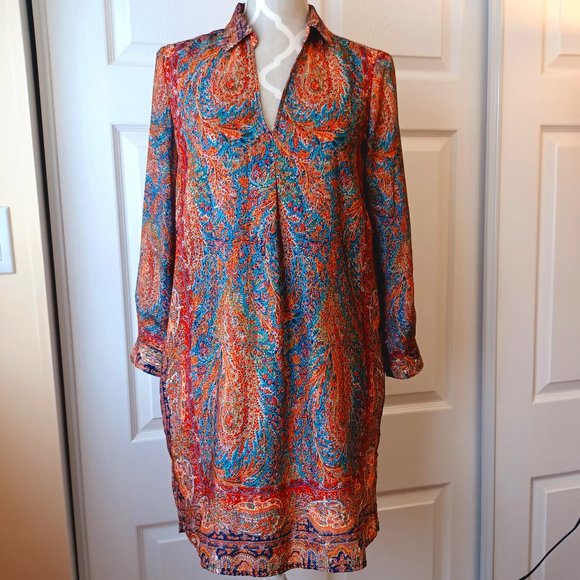 Zara Basic Boho Colours long top (3142) - Picture 1 of 9